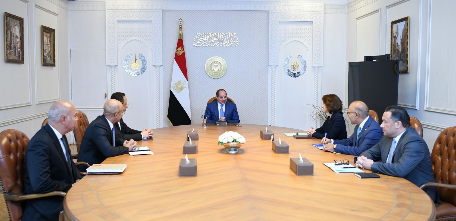 المهندس هشام يشارك قيادات أورنج في لقاء الرئيس عبد الفتاح السيسي